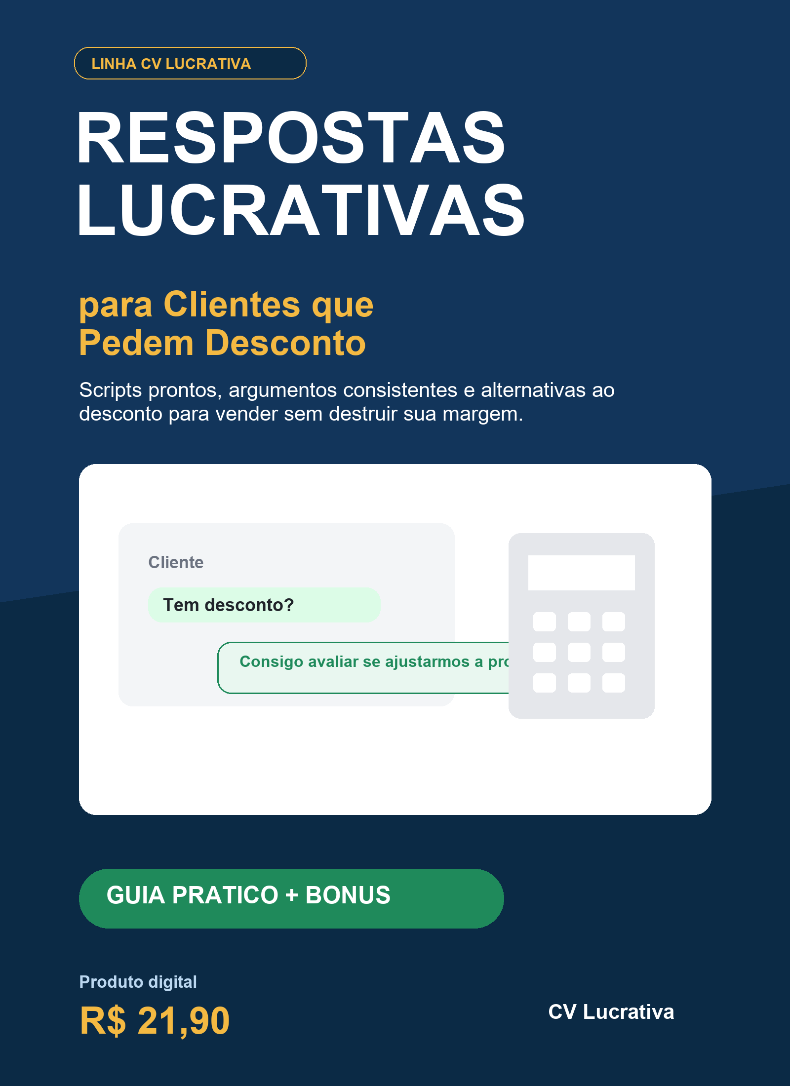 Capa do produto Respostas Lucrativas para Clientes que Pedem Desconto